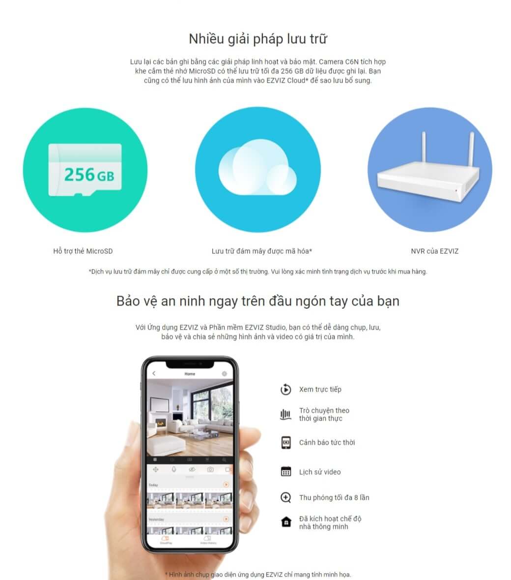 Camera Wifi Ezviz C6N (CS-CV246) 1080P 2M