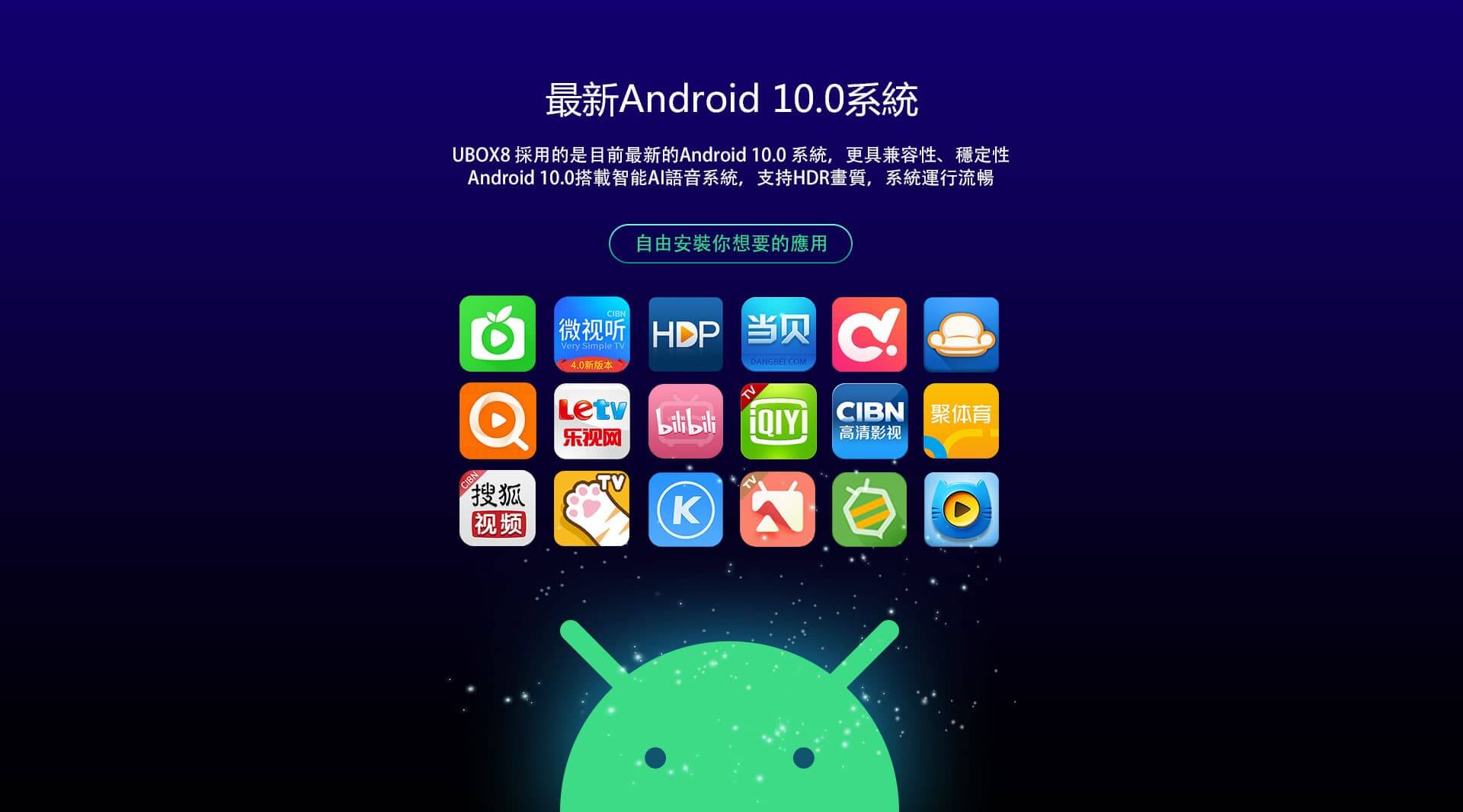 UBOX GEN 8 4G+64G Xem Kênh Truyền Hình Quốc Tế Chính Hãng 17 UBOX GEN 8 sử dụng Android 10