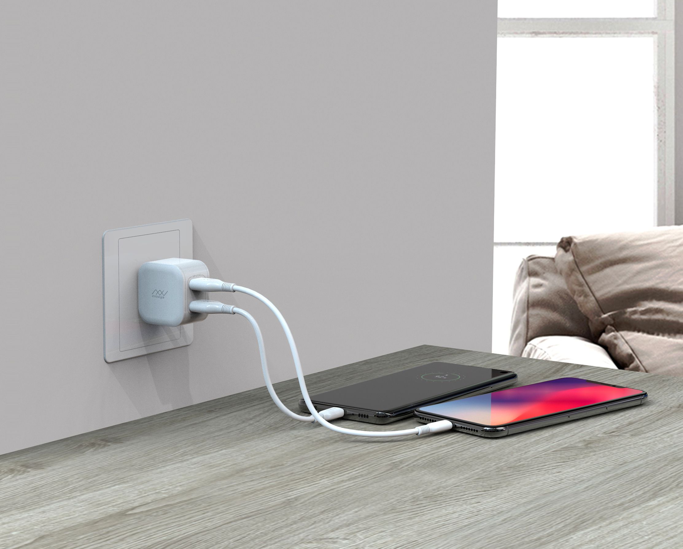 CỦ SẠC INNOSTYLE MINIGO 2 USB A 12W SMART AI 14 Minigo 2 Usb A Charger 3