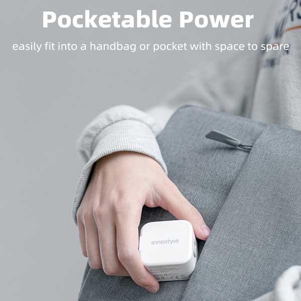SẠC NHANH IPHONE 20W INNOSTYLE MINIGO PRO III DUAL 35 Củ sạc nhanh Innostyle Minigo Pro III dual