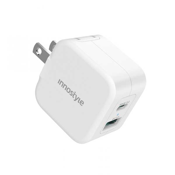 SẠC NHANH IPHONE 20W INNOSTYLE MINIGO PRO III DUAL 22 Power Delivery (PD)