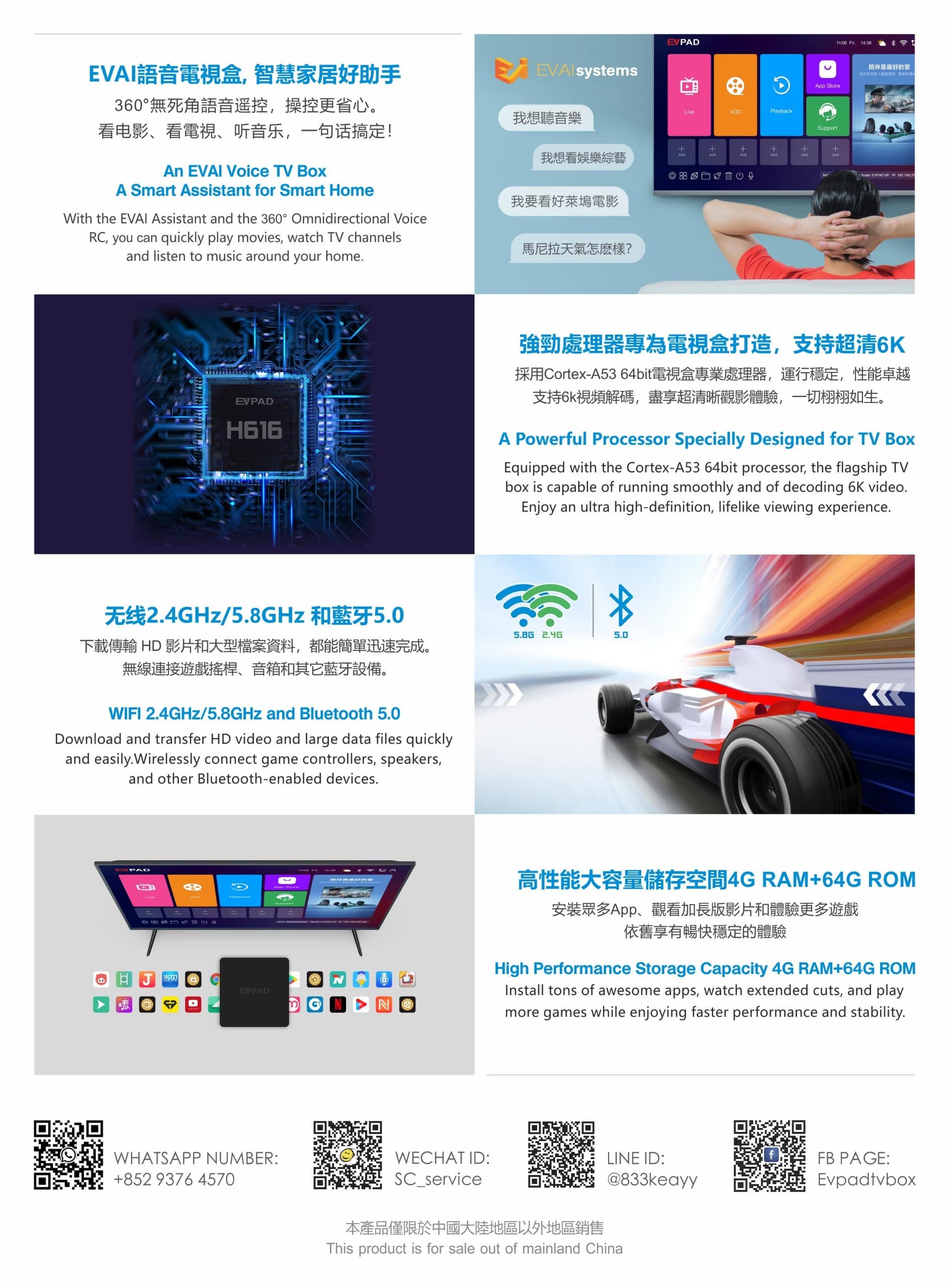 Android tv box EVPAD 6P Xem Truyền Hình Quốc Tế Chính Hãng 14 Android tv box EVPAD 6P Xem Truyền Hình Quốc Tế Chính Hãng RAM 4 GB & ROM 64 GB