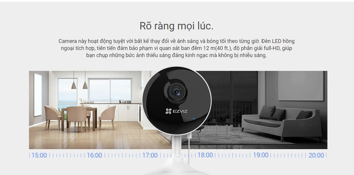 Camera IP Wifi EZVIZ C1C-B 1080P (H.265) 15 Camera IP Wifi EZVIZ C1C 1080P (H.265)
